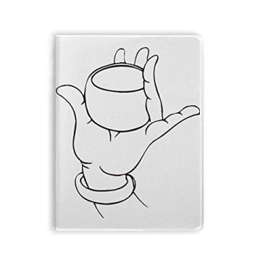 Imagem de Caderno de desenho de linha de bojo de mão budista capa macia Diário