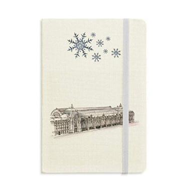 Imagem de Orsay Museum in Paris France Caderno grosso diário flocos de neve inverno