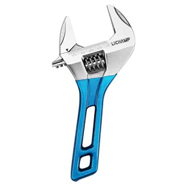 Imagem de Chave ajustável Lichamp de 3,8 cm de comprimento com mandíbula larga, espaço apertado com abertura ampla