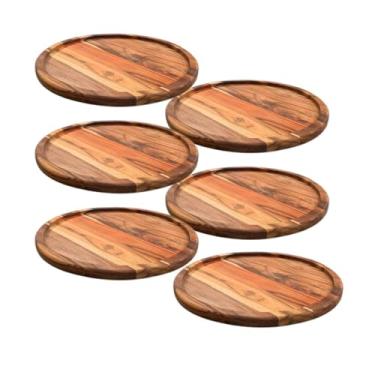 Imagem de Brasa Store, Kit 6 Tábuas Suportes De Madeira 45Cm Para Cortar E Servir Pizzas