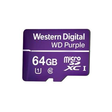 Imagem de Cartão De Memória 64 Gb Micro Sd Wd Purple Intelbras