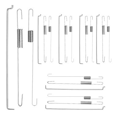 Imagem de 21 peças 168F Kit de ligação de mola de retorno de acelerador regulador de controle de velocidade mola carburador sortido classificação conjunto de elos compatível com GX160/ GX200/ 170F/GX210 (KLI)