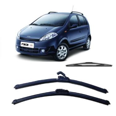 Imagem de Kit 3 Palhetas Limpador De Parabrisa Dianteiro + Traseiro Chery Face 2