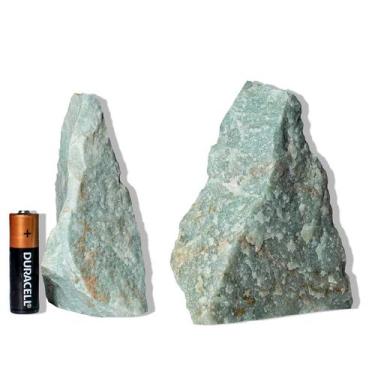 Imagem de 10 Quartzo Verde Pedra Pé Serrado 300 a 400g Apx 11cm Tipo B - Cristai