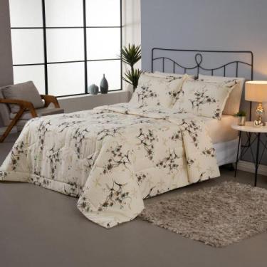 Imagem de Kit Edredom Estampado Supreme Queen 3 Peças 180 Fios Dupla Face - Vall