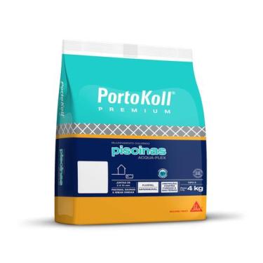 Imagem de Rejunte Piscinas Portokoll Acqua Flex 4KG, Azul Celeste