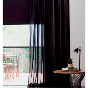 Imagem de Cortina Voil Luxo 4,00m X 2,80m Sem Forro Para Trilho Suiço - Chrisney