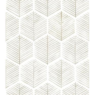 Imagem de MelunMer Papel de parede moderno para destacar e colar papel de contato boho para armários e gavetas papel de parede autoadesivo papel de parede removível para quarto papel de parede geométrico para banheiro bege/branco 45 cm × 59 cm