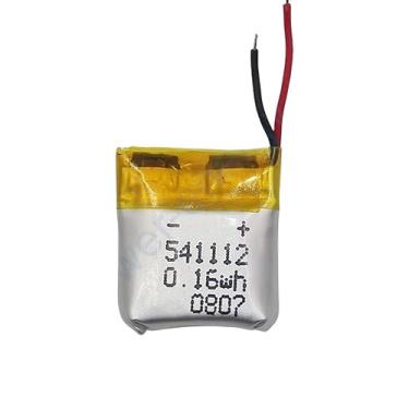 Imagem de bateria 2 fios recarregavel 3,7v 541112 com 43mah 5,4mm de espessura x 11mm de largura x 12mm de comprimento