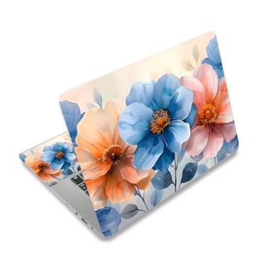 Imagem de Capa adesiva para laptop, 30.5 cm 33.3 cm 33.8 cm 35.6 cm 38.1 cm 39.1 cm 39.1 cm 39.6 cm capa de adesivo de arte de vinil para notebook (2 almofadas de pulso incluídas), removível reutilizável,