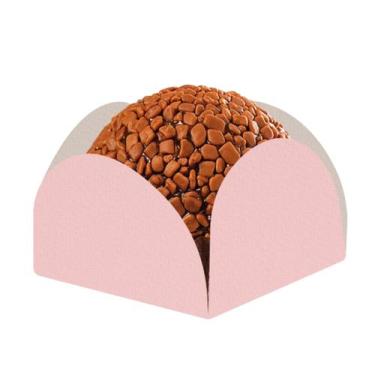 Imagem de Kit C/ 10 Pcts. De Forminhas Caixeta Rosa Em Pétalas P/ Doces Docinhos