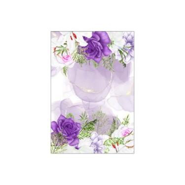 Imagem de Painel De Festa Vertical 1,50 x 2,20 - 15 Anos Floral Lilás 153 - Via 