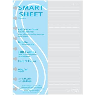 Imagem de Refil Caderno Inteligente Discos 90g 100 Fls Pauta Medio M - Best