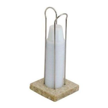 Imagem de Porta Copo Dispenser De Mesa Em Granito Para Copos De Cafe - JSN