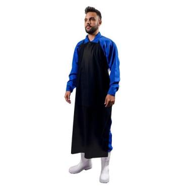 Imagem de Kit Avental Plástico Profissional Frigorífico Açougue e Industria PVC 