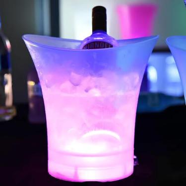 Imagem de Balde de Gelo com Caixa de Som Bluetooth e Luz LED - RMEletronicos