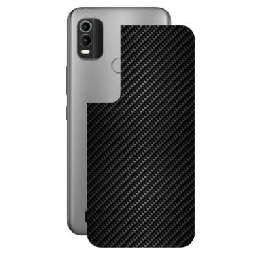 Imagem de Película Nokia C21 Plus-Traseira Fibra Carbono Preta-Gshield