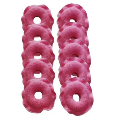 Imagem de 5 pares de rosquinhas protetoras amamentação - tecido de algodão e abs