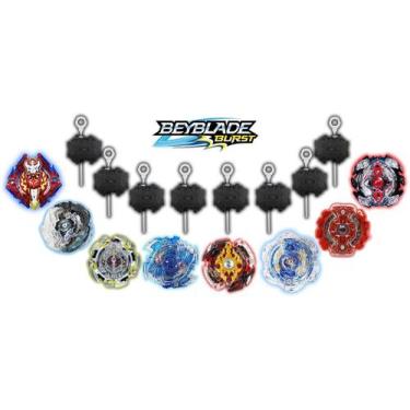 Imagem de Kit 4 Beyblade Burst Shu Valt Daigo + 8 Lançador Beyblade Burst - Torn