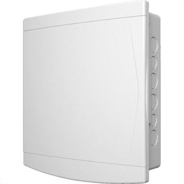 Imagem de Centrinho Tigre Pvc Embutir Para 24 Disjuntores Din Com Barramento Bra