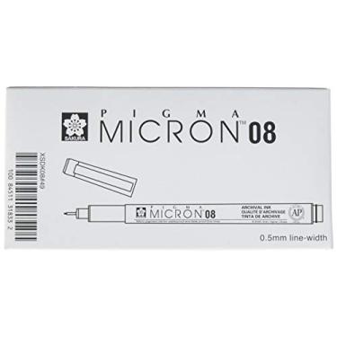 Imagem de Sakura Caneta de desenho Micron, 8, preta