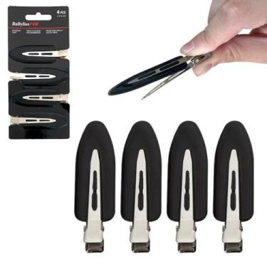 Imagem de Clipes De Cabelo Maquiagem Presilha Babyliss Pro 4 Unidades