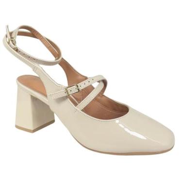 Imagem de Scarpin Vizzano Feminino Sapato Boneca Vintage 1446.102, Creme, 36