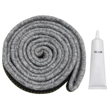 Imagem de RUHUALIFE Conjunto de almofada de vedação de feltro de tambor de secador com cola compatível com Samsung Secadora de reposição: DC97-07618A