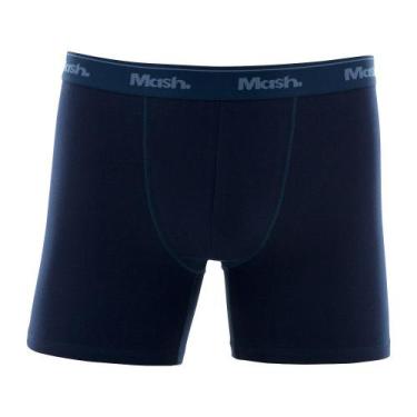 Imagem de Cueca Boxer Longa Mash Ref. 070.40, Azul-marinho, M