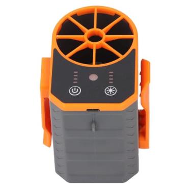 Imagem de SPYMINNPOO Ventilador de Correia Ajustável, Função de Lanterna LED, Fluxo de Ar Personalizável, Ventilador de Cintura Portátil Com Design Suspenso e Bateria de Longa Duração, para Externo, (2500mAh)