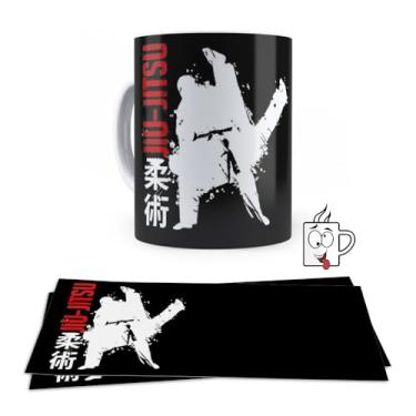 Imagem de Caneca Jiu Jitsu Arte Marcial Brasil Faixa Preta