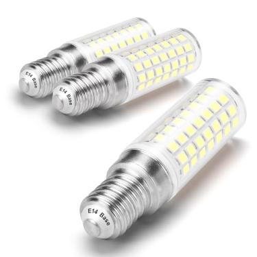 Imagem de Lâmpada turca E14 6W base europeia LED equivalente a 60W luz do dia branca 6000K 700lm AC120V E14 C7 T6 lâmpadas LED para lâmpadas persas marroquinas lustres ventilador de teto lâmpadas sob armário