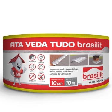 Imagem de Vedatudo Fita Aluminizada Brasilit 10Cmx10m