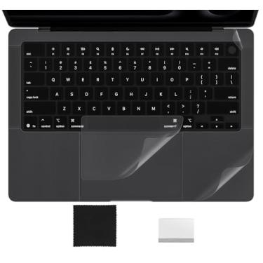 Imagem de Capa para descanso de mãos compatível com MacBook Pro de 14 polegadas 2025 2024 2023 M4 M3 Chip A3112 A3401 A3185 A2992 A2918 Trackpad Protector Touch Pad, Acessórios para MacBook Pro de 14 polegadas