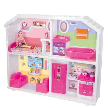 Imagem de Casinha Boneca Grande Infantil Montada Boneca Rosa Presente Princesa Aniversário Criança - Lua de Cristal