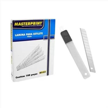 Imagem de Lâmina Para Estilete Estreito 9mm Contém 100 Pçs Atacado - Masterprint