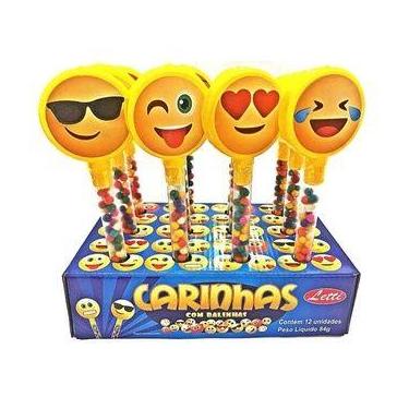 Imagem de Brinquedo Frutitos Balinhas Com Emoji 12 Unidades - Letti - Letti Brin