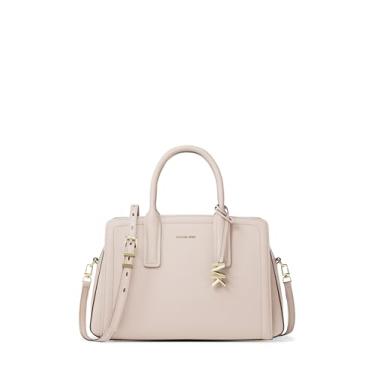 Imagem de Michael Kors Bolsa média Laila, ferragens douradas/couro de cabra em relevo/rosa macio