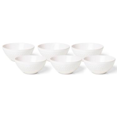 Imagem de Jogo De Bowl Copa E Cia 6 Peças Tramato Em Cerâmica Off-white