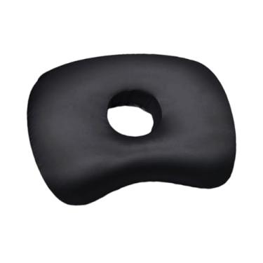 Imagem de IEUDNS Travesseiro para piercing de orelha, protetor de travesseiro lateral para dormir, capa removível para usar fones de ouvido, brincos confortáveis ​​com, Preto