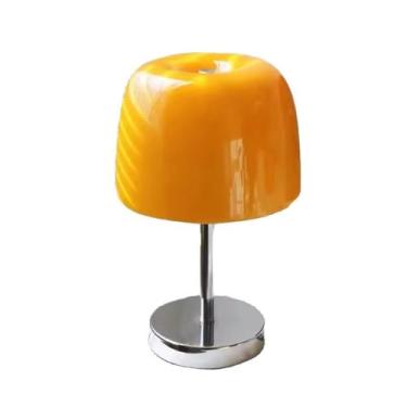 Imagem de Abajur de cabeceira Abajur de mesa cabeceira para sala estar, estudo, quarto, luz noturna(Yellow)