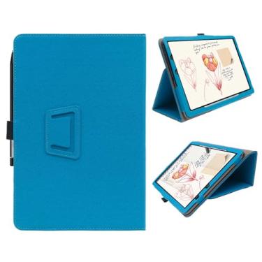 Imagem de YAJOJO Capa protetora para tablet XPPen Magic Note Pad de 27.8 cm, capa protetora ultrafina e leve para tablet com alça de mão e suporte de caneta, azul claro