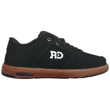Imagem de Tenis Masculino Solado Caramelo Skatista Nobuck Preto RKT406