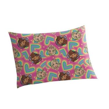 Imagem de Fronha Avulsa Estampada Barbie 50 Cm X 70 Cm Lepper