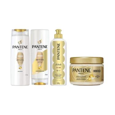 Imagem de Kit Pantene Hidratação Sh 175Ml+ Cond+ Creme Pentear+ Másc