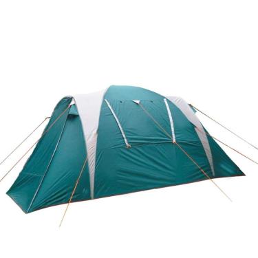 Imagem de NTK, Barraca familiar para acampamento com avancê completo Modelo Arizona com capacidade para 7 pessoas. Coluna d'água de 2.500mm. Modelo iglu com sobreteto completo e costuras termossoldadas. Verde