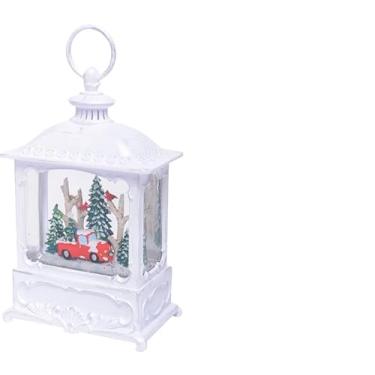 Imagem de Lanterna Natalina Globo de Agua Cenario Nevado com Luz