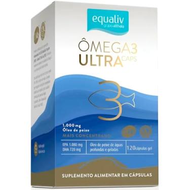 Imagem de Ômega 3 Ultra Caps Concentrado 1080mg EPA 720mg DHA Óleo de Peixe 120 Cápsulas Equaliv