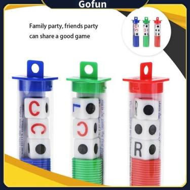 Imagem de Jogo de tabuleiro LCR Left Center Right Dice Game com fichas e dados