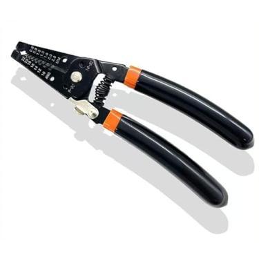 Imagem de O alicate de decapagem de fio de cabo curvo de 18 cm é feito de aço 65MN de alta qualidade e são máquinas de corte puro torcido e sólido para cortar cobre